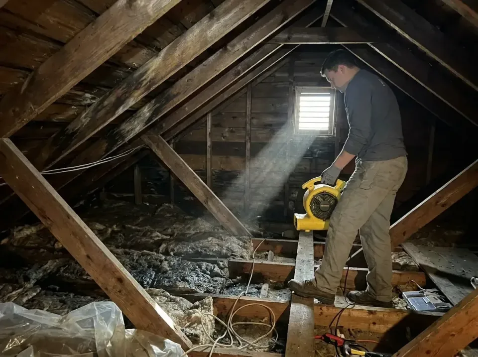 attic-water-damage-drying-proc-007 — frequently asked questions, Emergency Water Extraction & 24/7 Flood Response in Farming…
